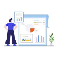 Business Data Analysis Concept vector