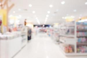 Defocused shopping mall interior photo