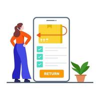 Return or Exchange Policies Concept vector