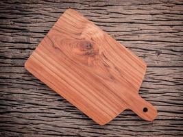 Teakwood cutting board photo