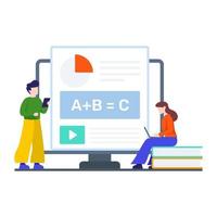 Online Video Class Concept vector