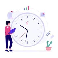 Setting Deadlines for Project Concept vector