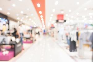 Defocused shopping mall interior photo