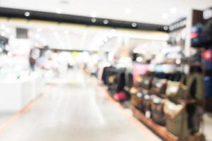 Defocused shopping mall interior photo