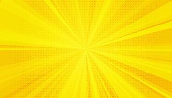 Yellow comics pop art background. Gradient halftone pop art retro style vector