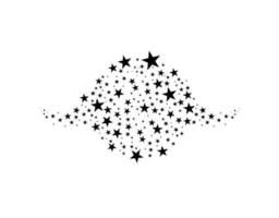 estrellas en la ilustración de vector de círculo. icono plano símbolo de marco de estrella