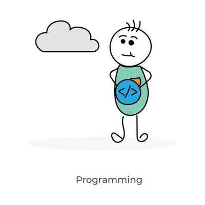 Cartoon Web Programmer