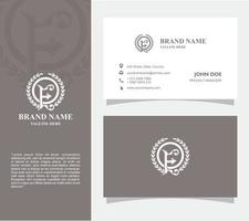 Business Card with Logo F Vector, Eps 10 vector