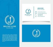 Business Card with Logo J Vector, Eps 10 vector