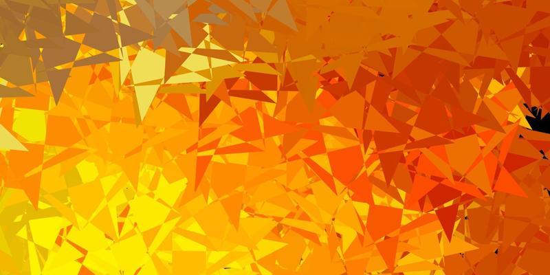 Dark yellow vector pattern with polygonal shapes.