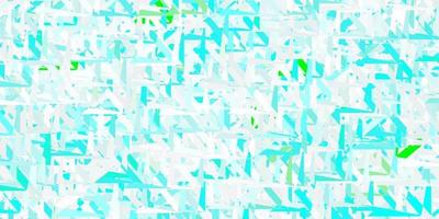 Light blue, green vector pattern with polygonal shapes.