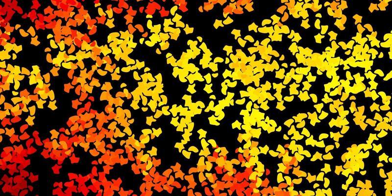 Dark yellow vector template with abstract forms.