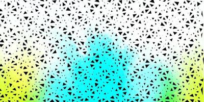 Light blue, green vector polygonal pattern.