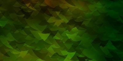Dark Green, Yellow vector texture with poly style with cubes.