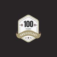 100 Years Anniversary Celebration Vector Template Design Illustration