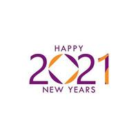 Happy New Years 2021 Celebration Vector Template Design Illustration