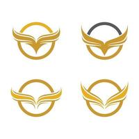 Wing logo images vector