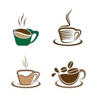 Coffee cup logo images vector