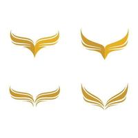 Wing logo images vector