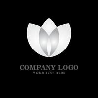 Company Logo Silver Vector Template Design Illustration