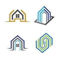 Real estate logo images vector