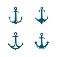 Anchor logo images illustration vector