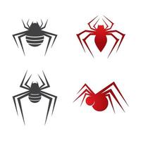 Ilustración de imágenes de logo de araña vector