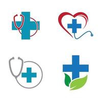 Medical care logo images vector