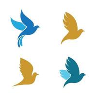 Dove logo images illustration vector