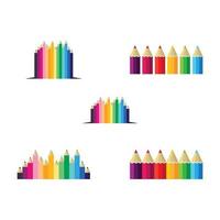 Colored pencils images illustration vector