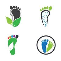 imágenes de logo de cuidado de pies vector