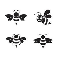 Bee logo images vector