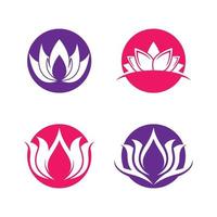 Beauty lotus logo images vector