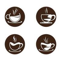 Coffee cup logo images vector