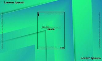 Colorful geometric background with gradient motion shapes composition vector