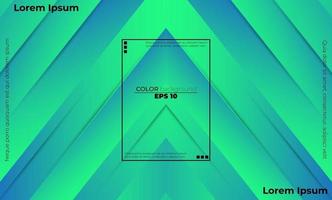 Fondo geométrico colorido con composición de formas de movimiento degradado vector