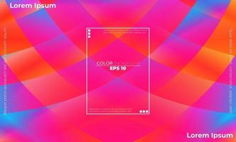 Colorful geometric background with gradient motion shapes composition vector