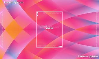 Colorful geometric background with gradient motion shapes composition vector