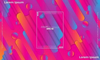 Colorful geometric background with gradient motion shapes composition vector