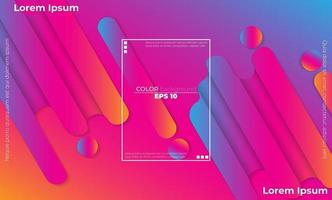 Colorful geometric background with gradient motion shapes composition vector