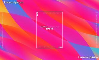 Colorful geometric background with gradient motion shapes composition vector