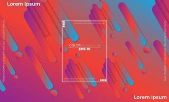 Colorful geometric background with gradient motion shapes composition vector