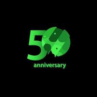 50 Years Anniversary Celebration Vector Template Design Illustration