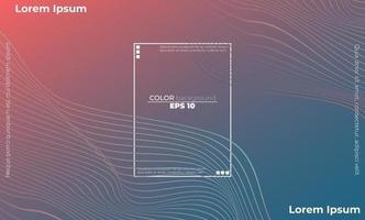 modern line wave curve abstract presentation background vector