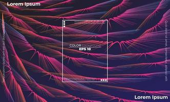 modern line wave curve abstract presentation background vector
