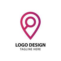 Map Location Logo Vector Template Design Illustration