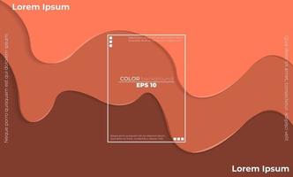 Trendy fluid flow gradient shapes composition vector