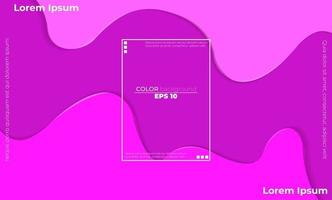 Trendy fluid flow gradient shapes composition vector