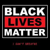 Black Lives Matter Typography, Protest Banner about Human Right of Black People in the USA. vector