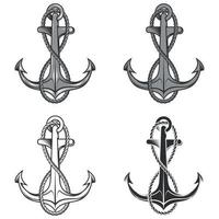 anchor and rope vector design